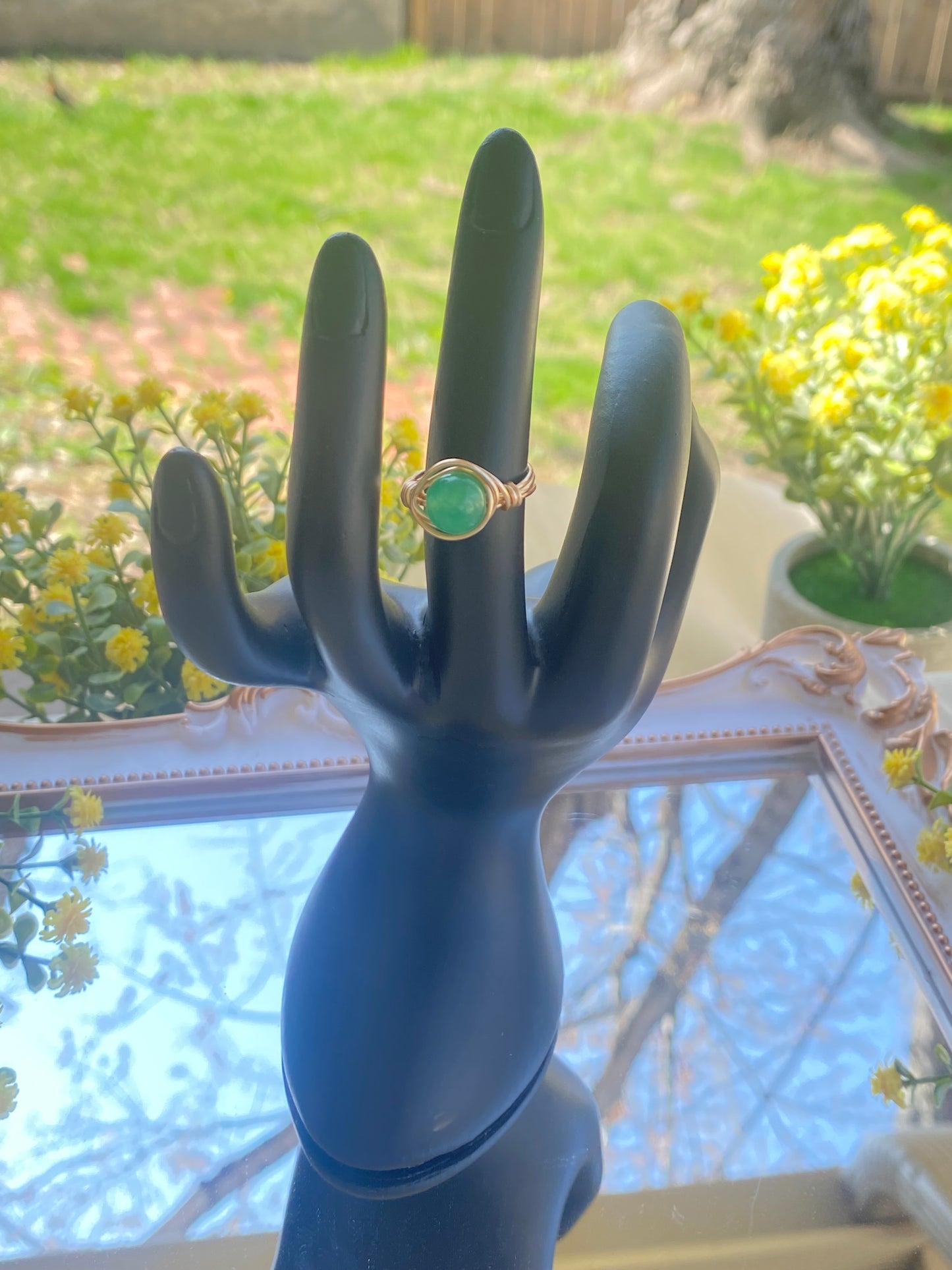 Gemstone Wire Wrapped Ring