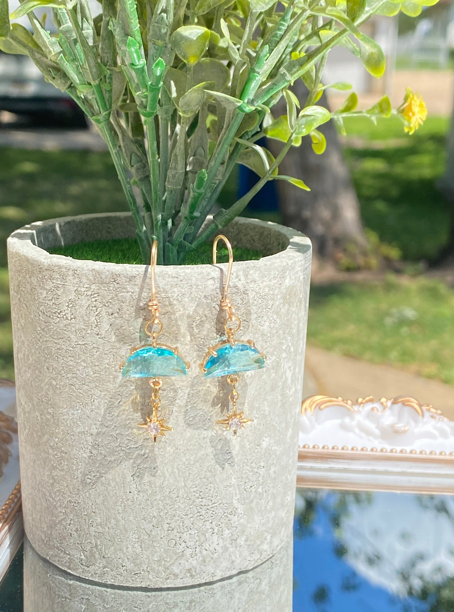 Blue Sky  & Stars in the Sea earrings