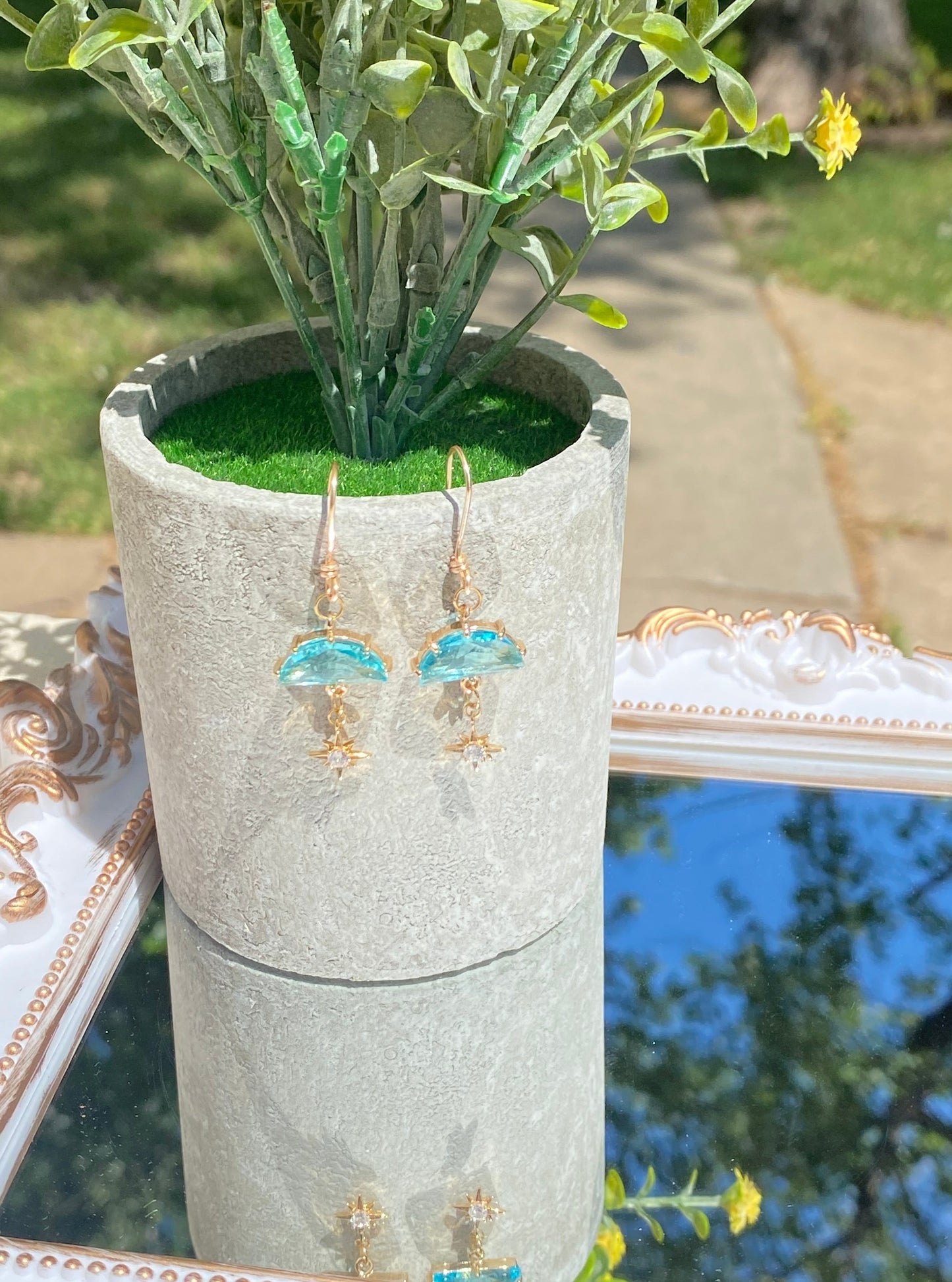 Blue Sky  & Stars in the Sea earrings