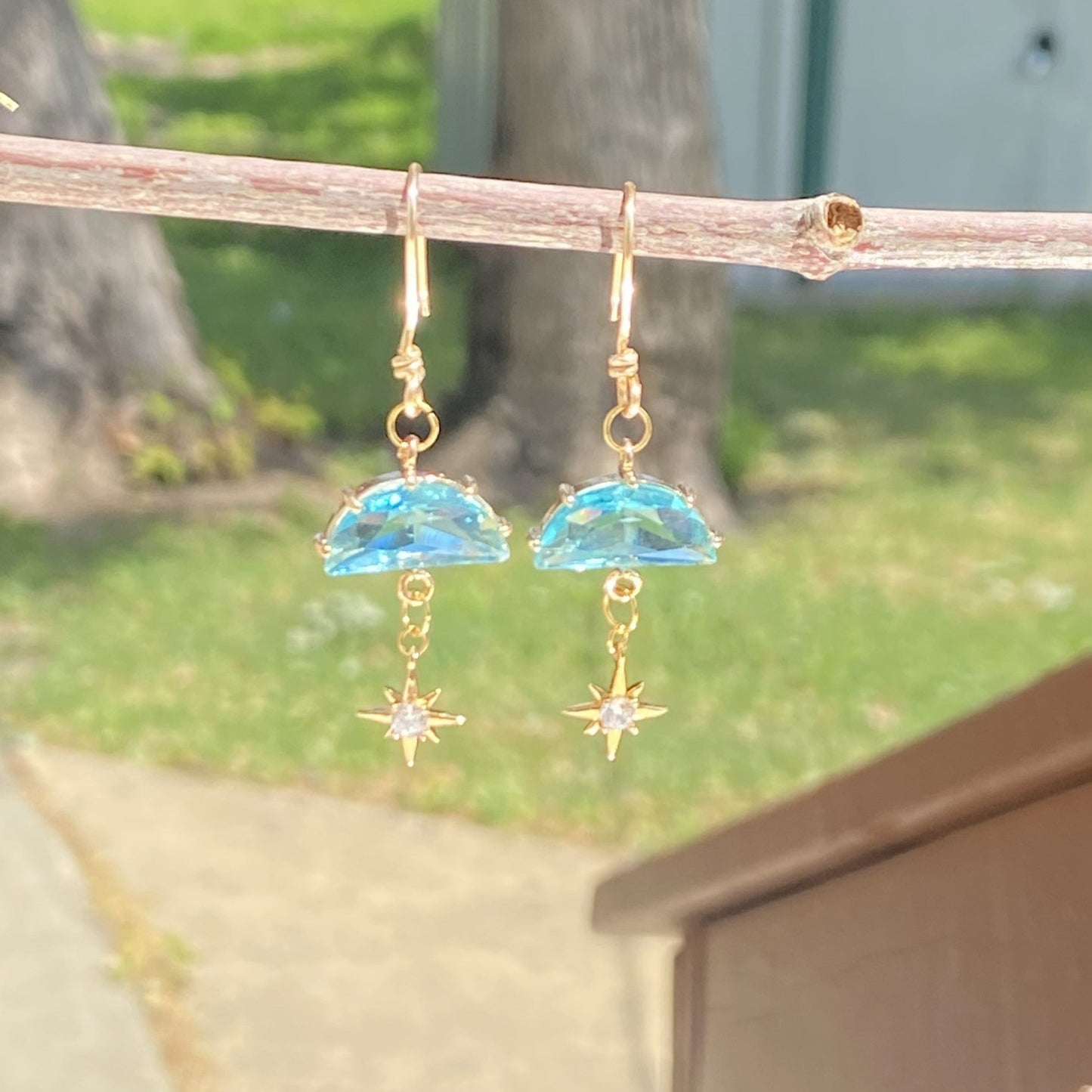 Blue Sky  & Stars in the Sea earrings