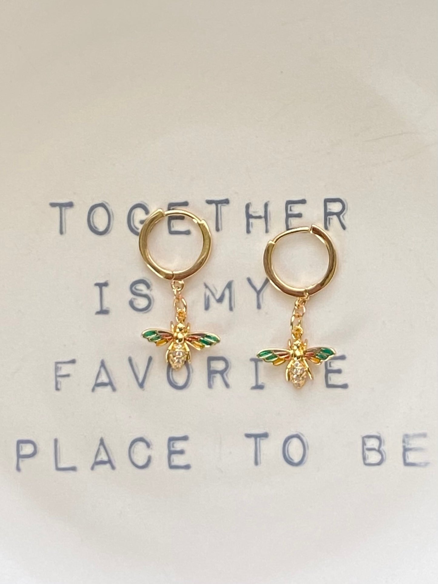 Bee Hugg Gracefully gold filled earrings