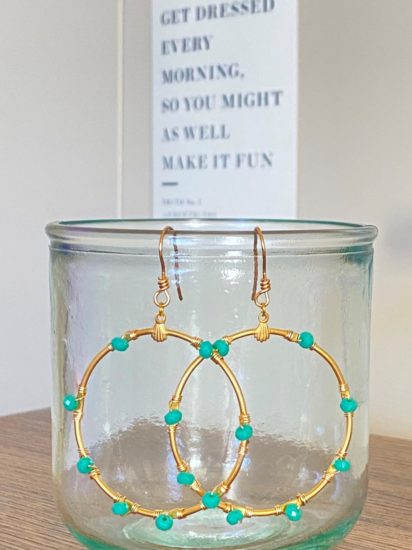 Gypsy Gemstone Hoops earrings