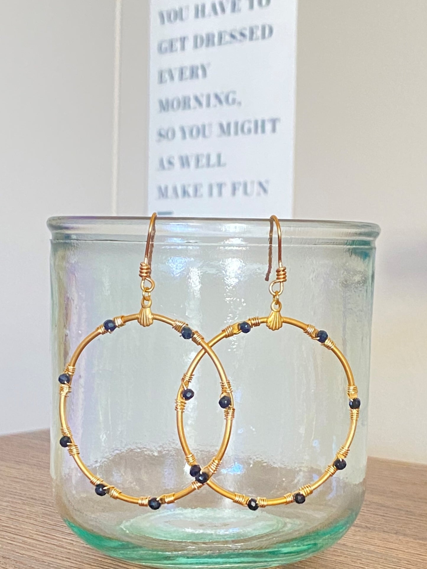 Gypsy Gemstone Hoops earrings